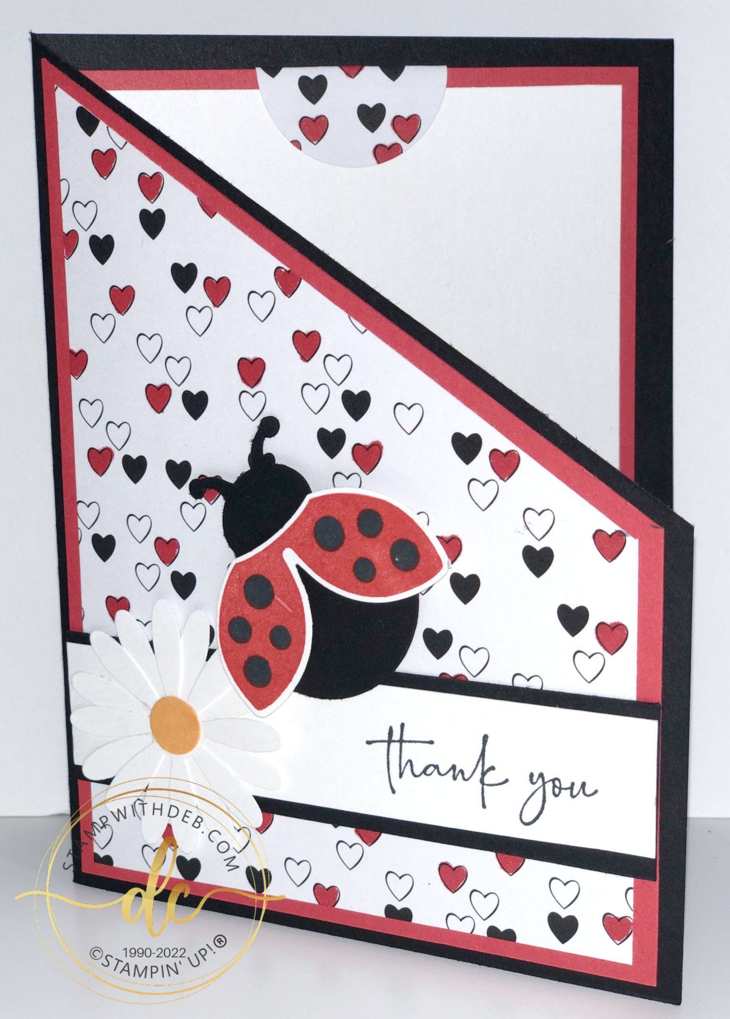Hello Ladybug Fun Fold Card
