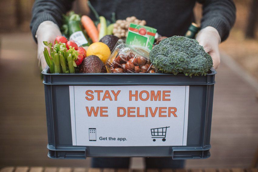 Box of vegetables
