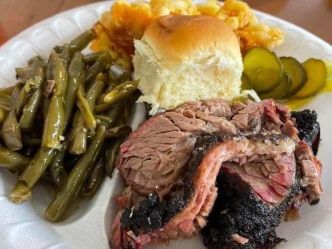 There are many different types of food on the plate.