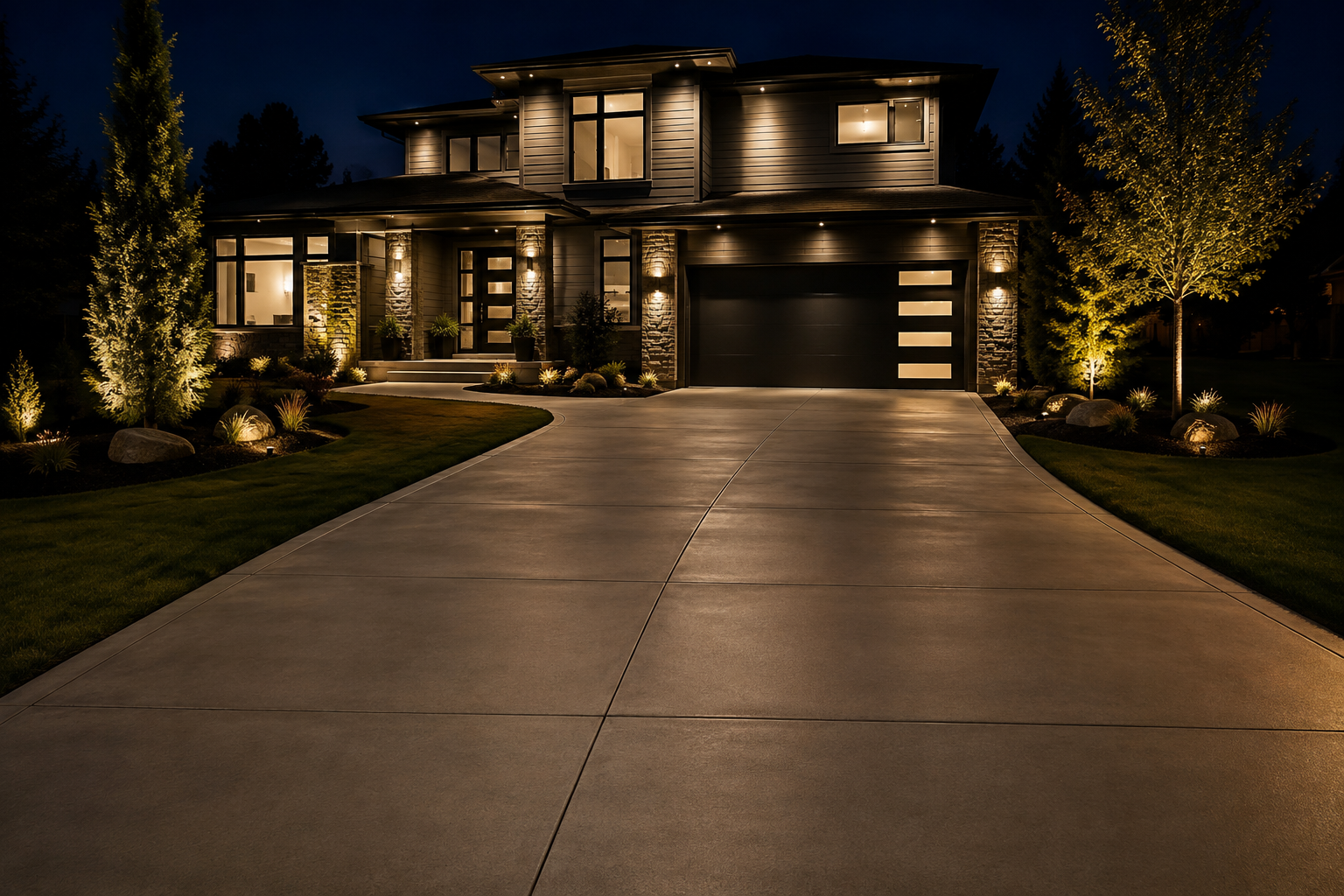 Image of concrete driveway at a home in Mt Vernon, NY