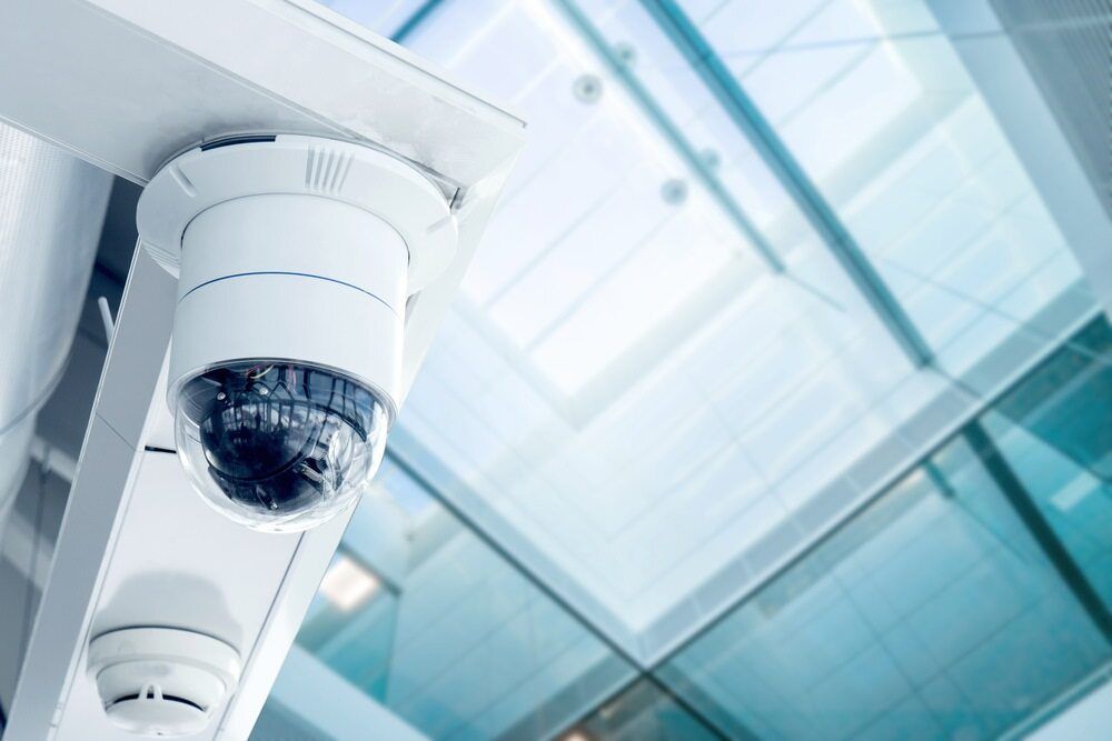 A Security Camera Is Hanging from The Ceiling — Active 247 Locksmith and Security Services Forster In Harrington, NSW