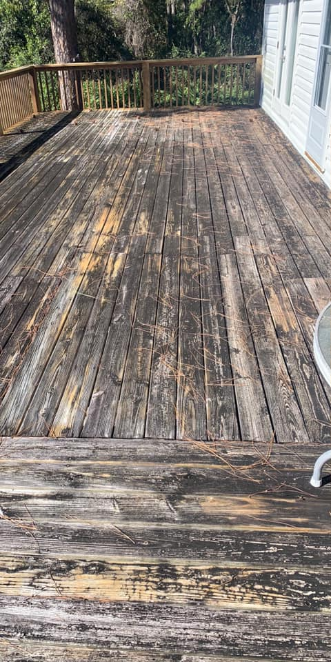 Power washing houses