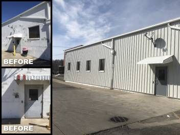 Cotterman & Company, Inc Sheet Metal Siding Installation Before & After Cotterman & Company, Inc Sheet Metal Siding Installation Before & After
