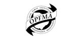 OPFMA logo with a white banner and the shape of Ohio.
