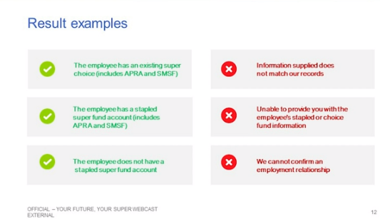 Determining a new employees superannuation fund