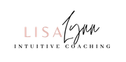 Logo of Lisa Lynn Intuitive Coaching. Text is light pink and black on white background.
