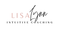 Logo of Lisa Lynn Intuitive Coaching. Text is light pink and black on white background.