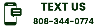 Phone icon with contact number and 
 'Text Us' message, indicating customer support communication.