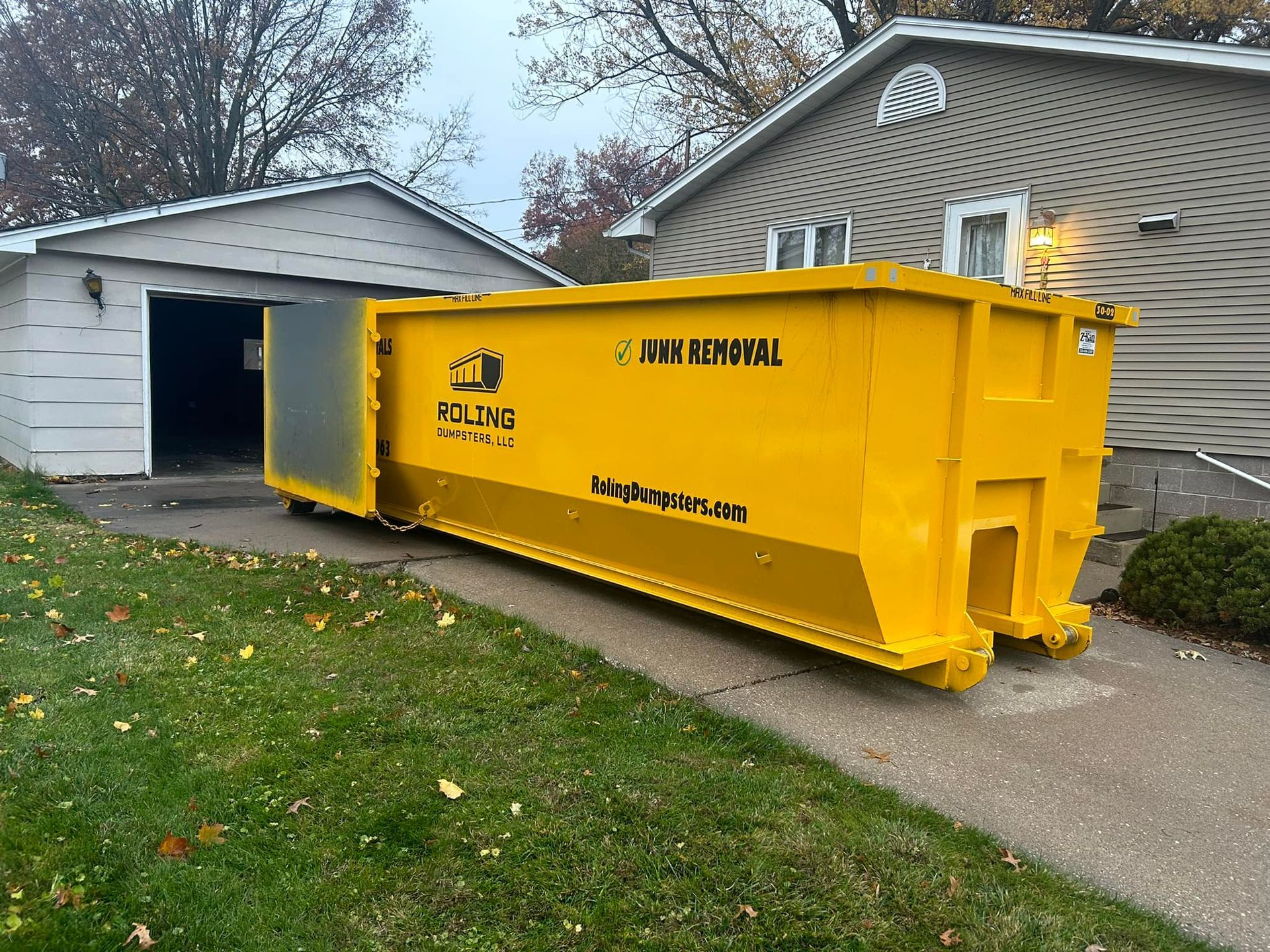 How do I rent a dumpster for a home cleanout project?