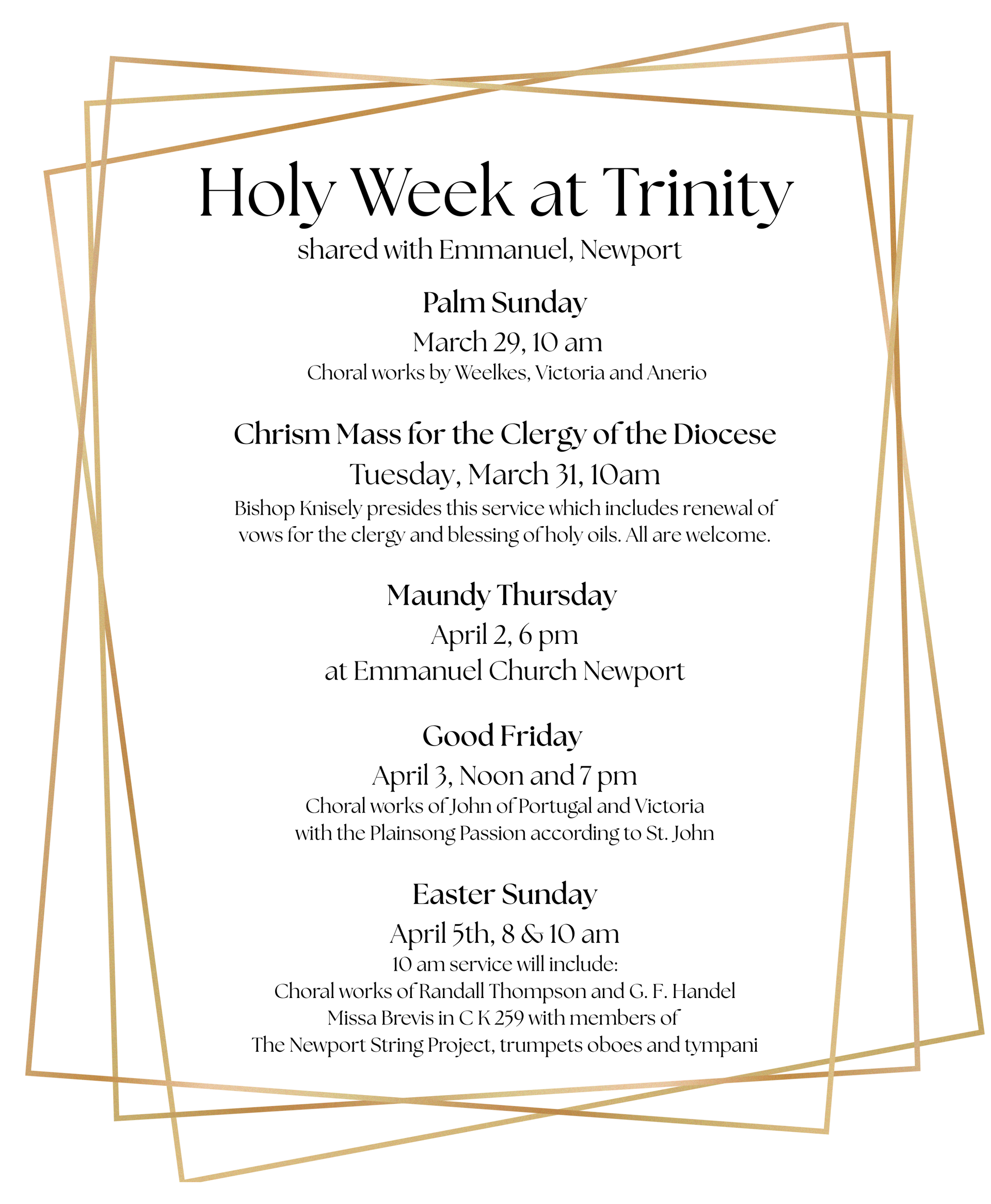Holy Week