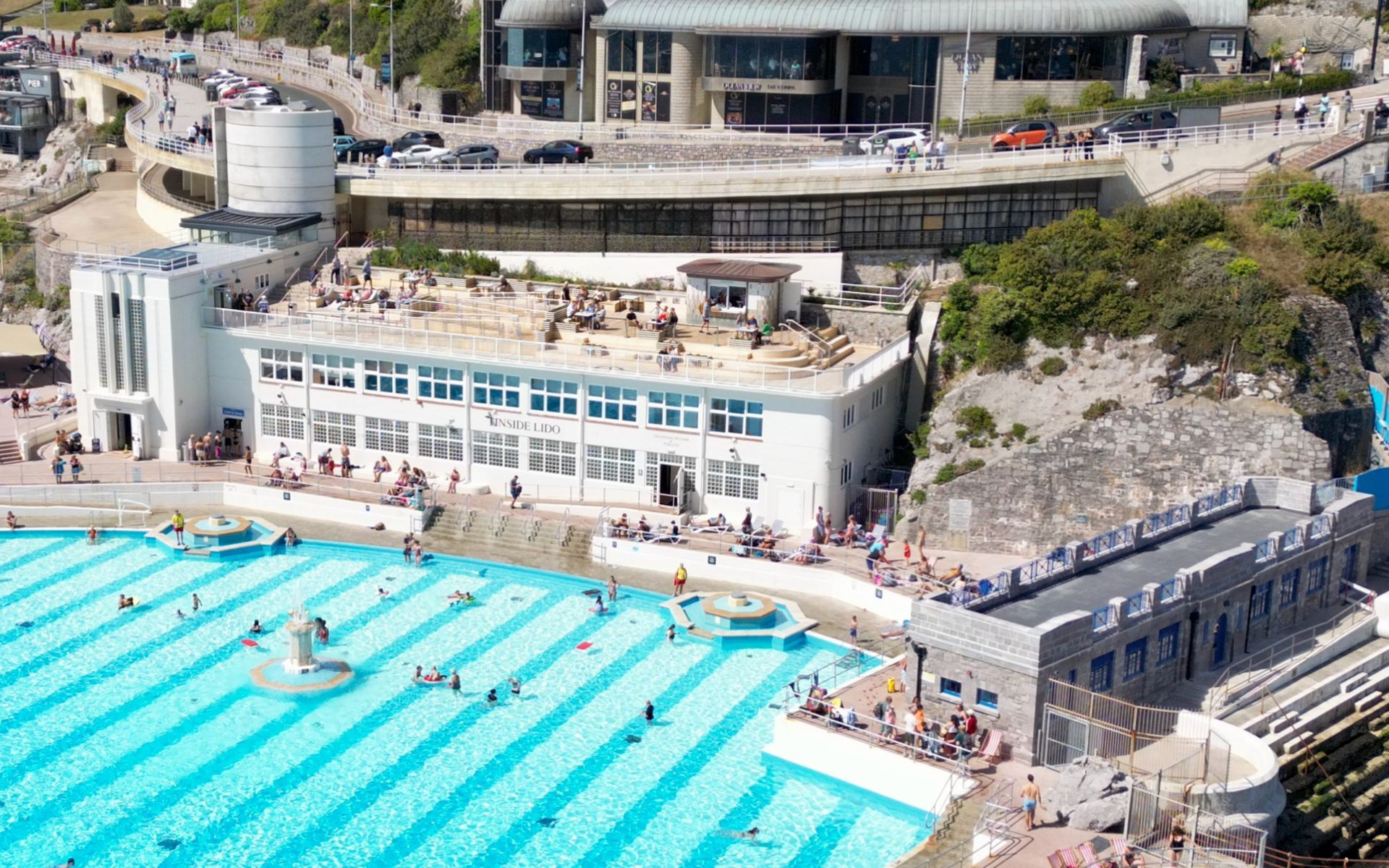 Tinside Lido drone photo