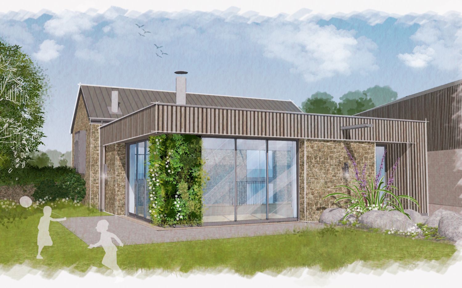 Drawing of barn conversion