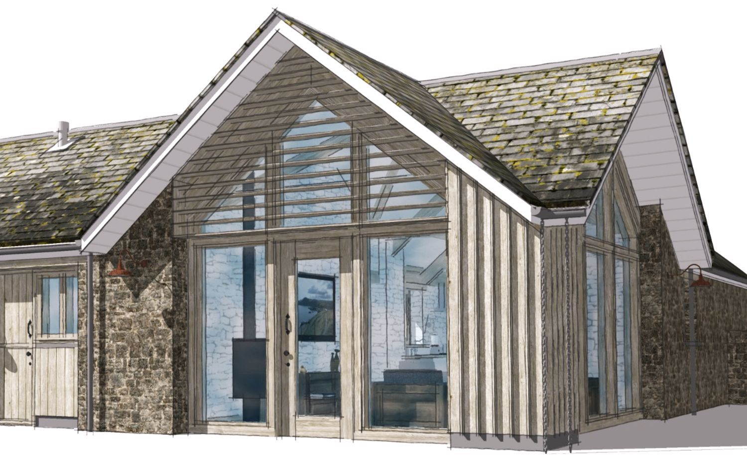 Drawing of barn conversion