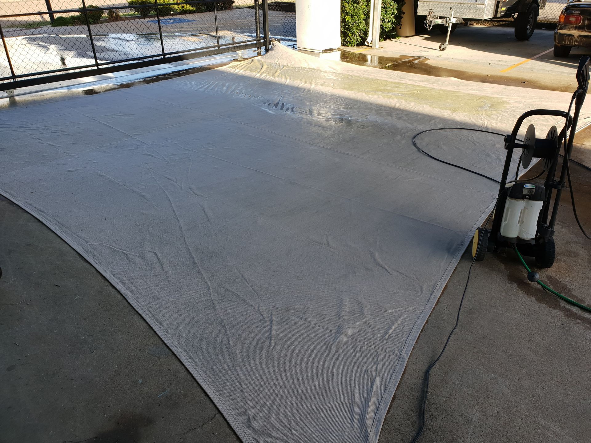 Shade Cover Cleaning — Shade sails in Bohle, QLD