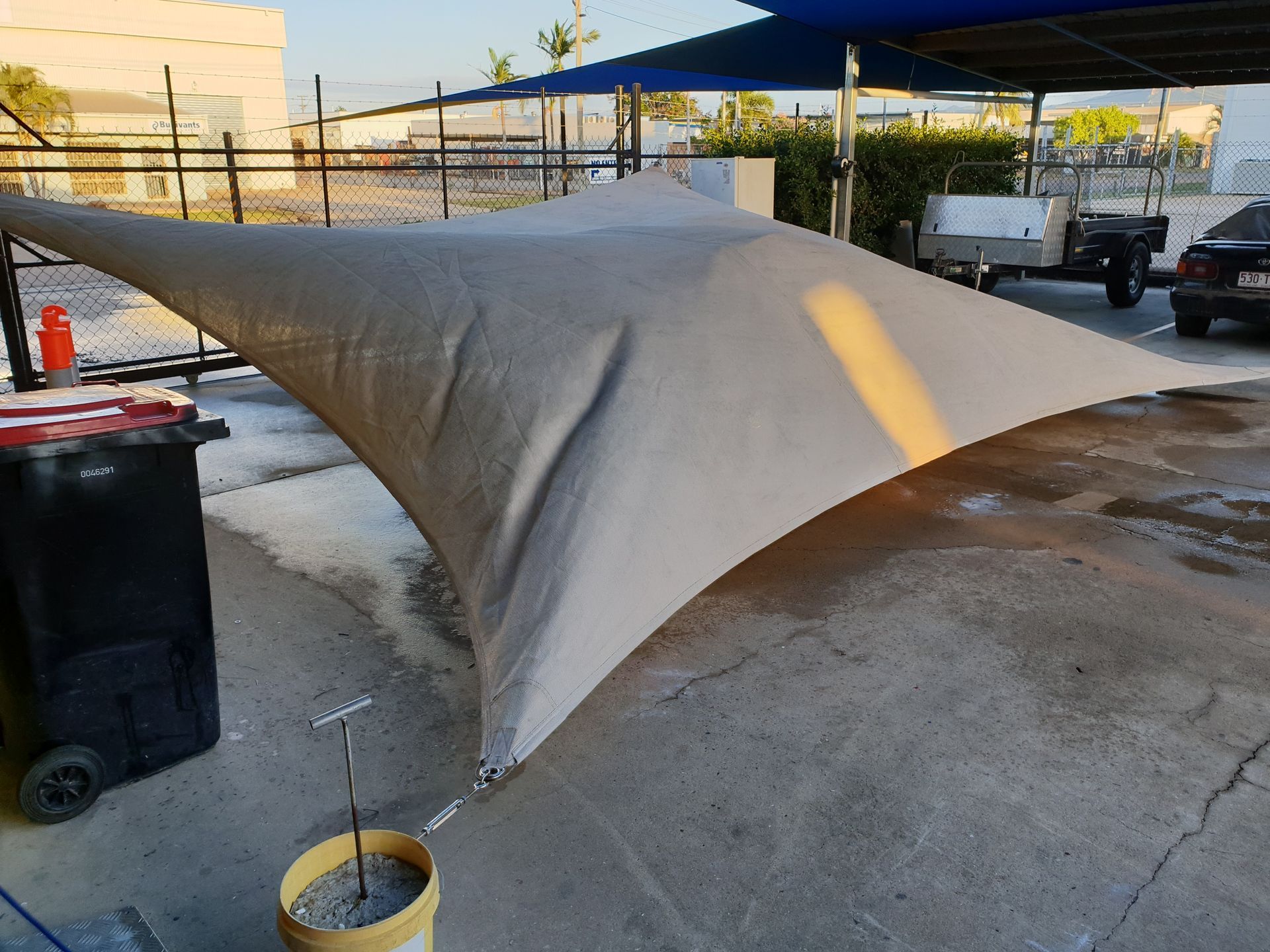 Shade Sail Cleaning — Shade sails in Bohle, QLD