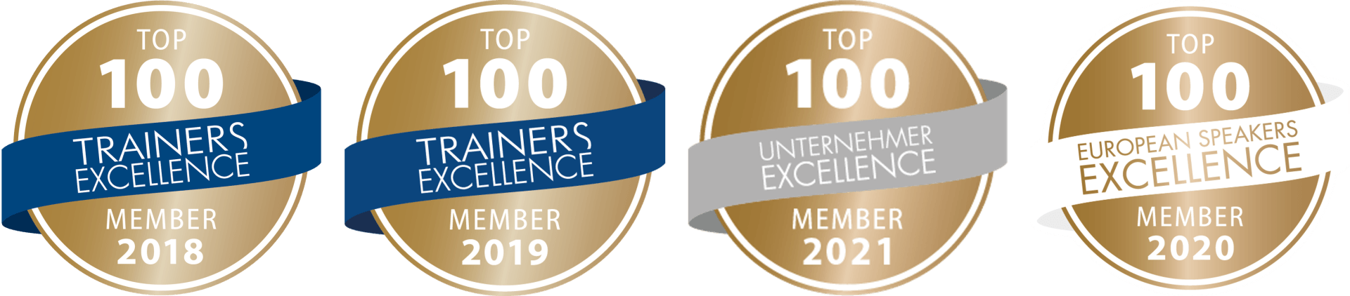 Top 100 Top 100 Trainers Excellence, Top 100 European Speakers Excellence, Top 100 Unternehmer Excellence