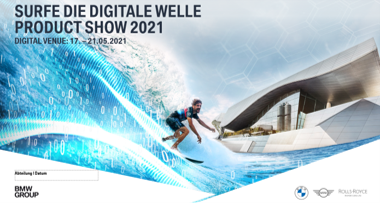 Kommunkikationsmaterialien Rabl & Hahn, Gestaltung, Grafikdesign, Layout, Konzeption, BMW Group, virtuelle 3D Erlebniswelt, Vorabkommunikation, Unternehmensberatung
