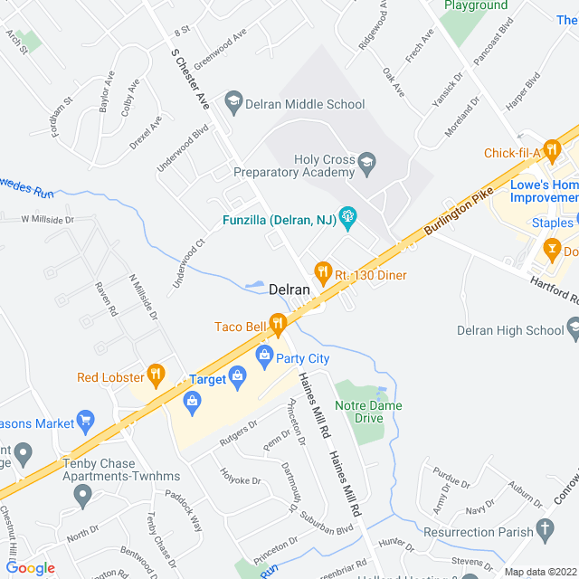 Map of business location