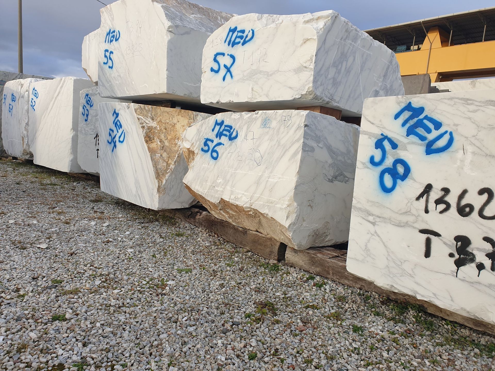 blocchi di marmo