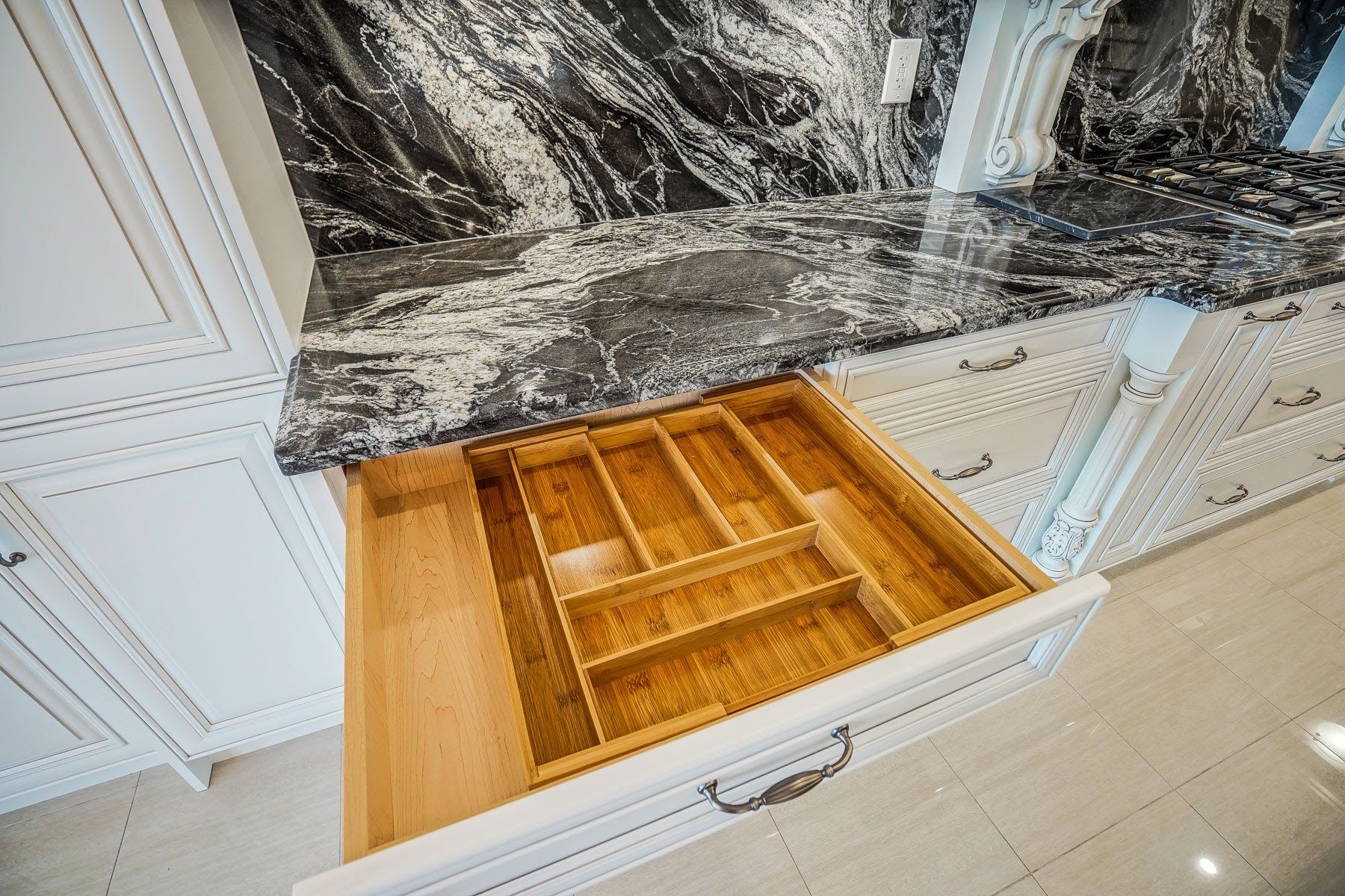 Grande Tile and Reno Plus kitchen cabinet