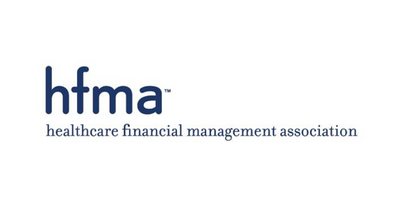 HFMA logo with blue lowercase letters and “healthcare financial management association” text underneath
