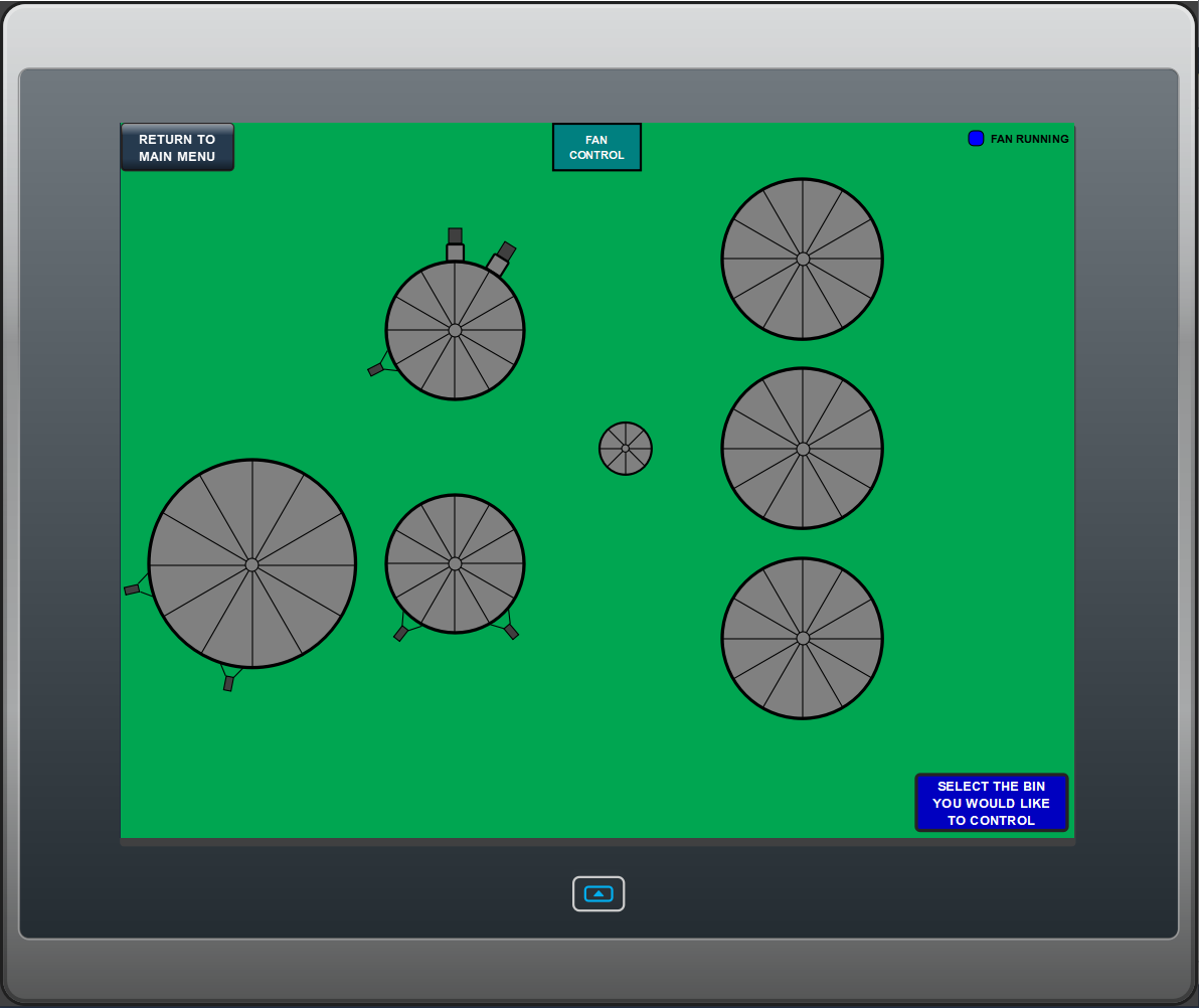 A computer screen shows a game with circles on it