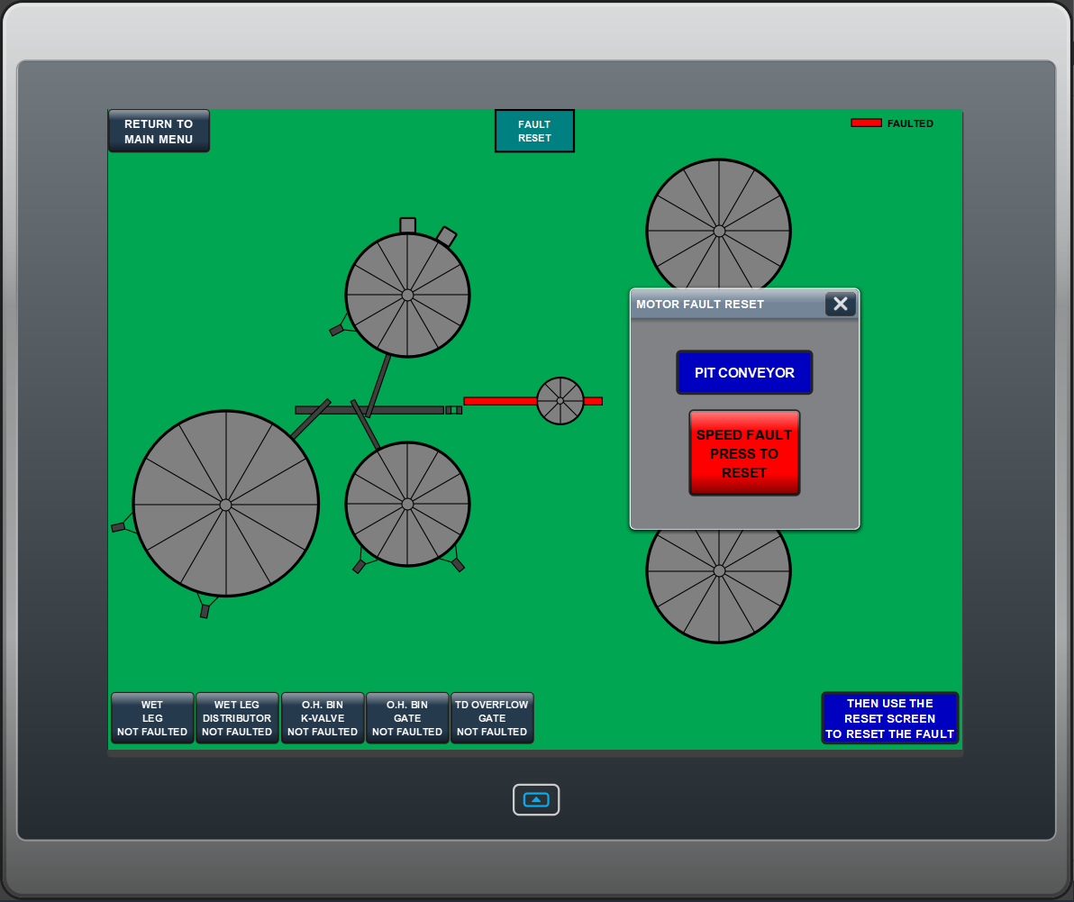A computer screen displays a drawing of a bicycle with a red button that says 