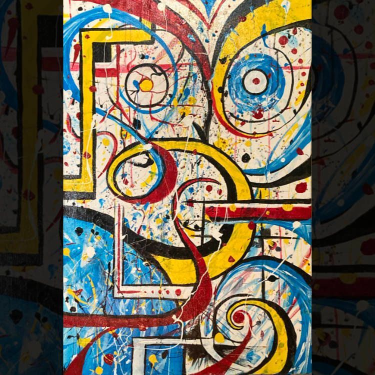 Abstract Painting, Carnival Kaleidoscope