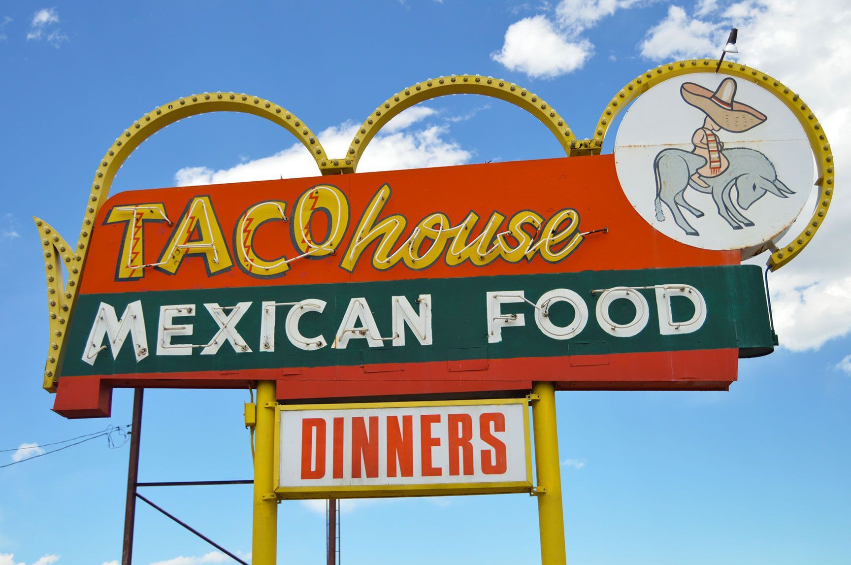 Taco House, neon sign, Federal Blvd., Denver, Colorado, signage