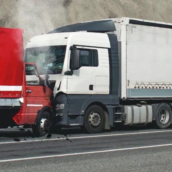 An image showing an 18-wheeler collision on a Georgia highway.