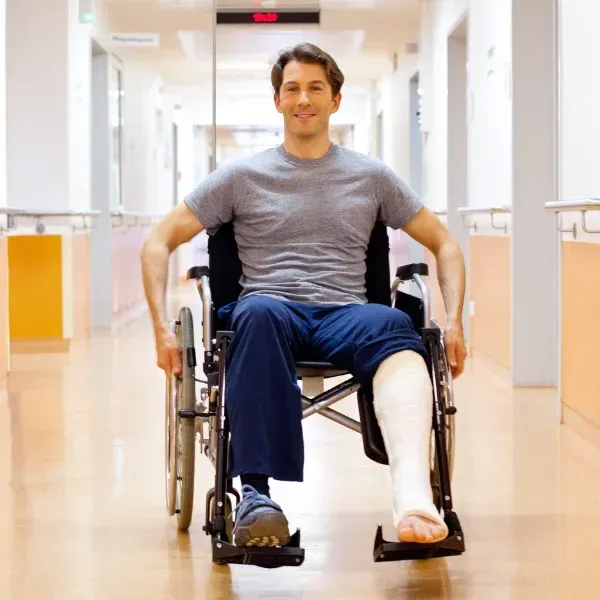 Image showing a truck accident victim recovering in Georgia.