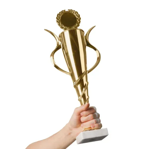 Image of a trophy representing successful case outcomes.