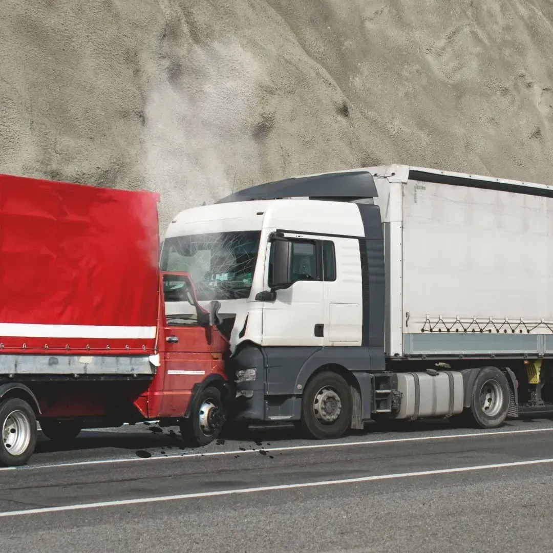 An image showing an 18-wheeler accident on a Georgia road.