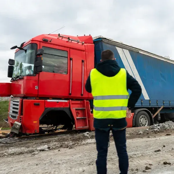 An image representing a thorough investigation of truck accidents.