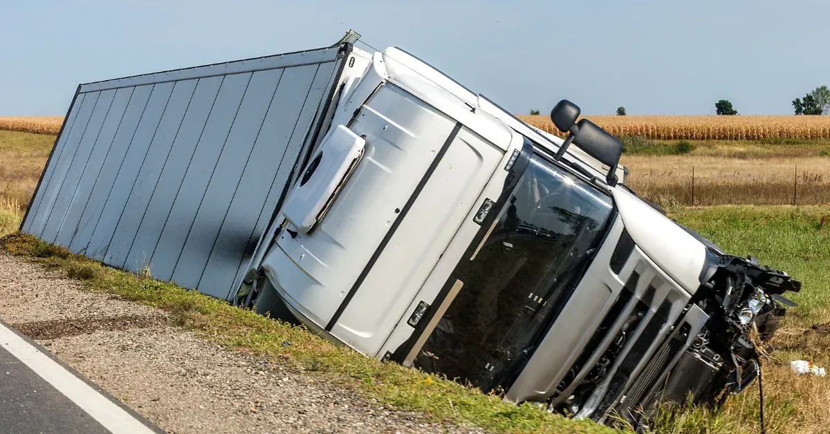 An image illustrating the main question about steps to take following a truck accident in Georgia.