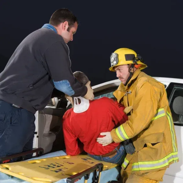 Image showing a truck accident victim recovering in Alpharetta.