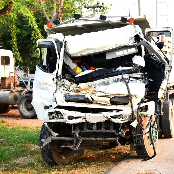 Image showing an 18-wheeler crash on a Georgia highway.