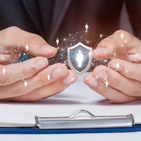 An image representing a shield for protection.