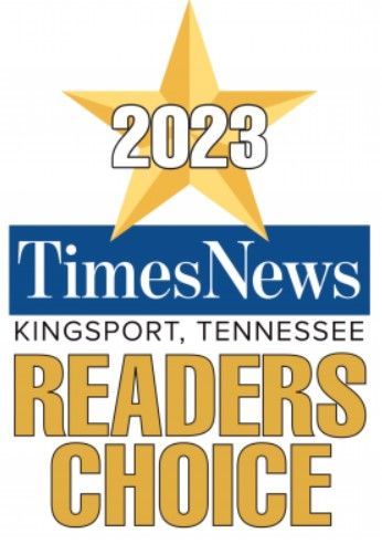 2023 TimesNews Readers Choice award. Gold star above a blue and gold logo.