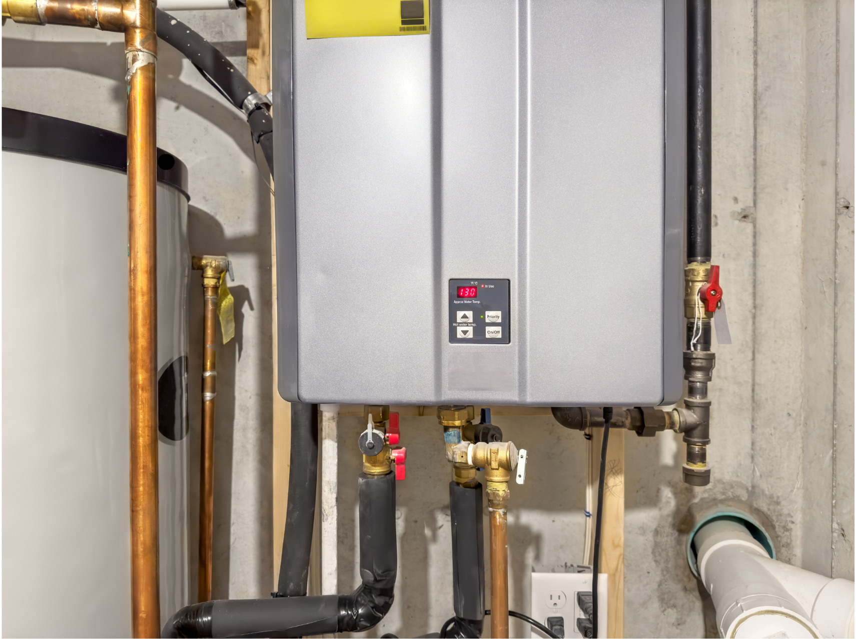 tankless water heater installation by jackpot plumbing
