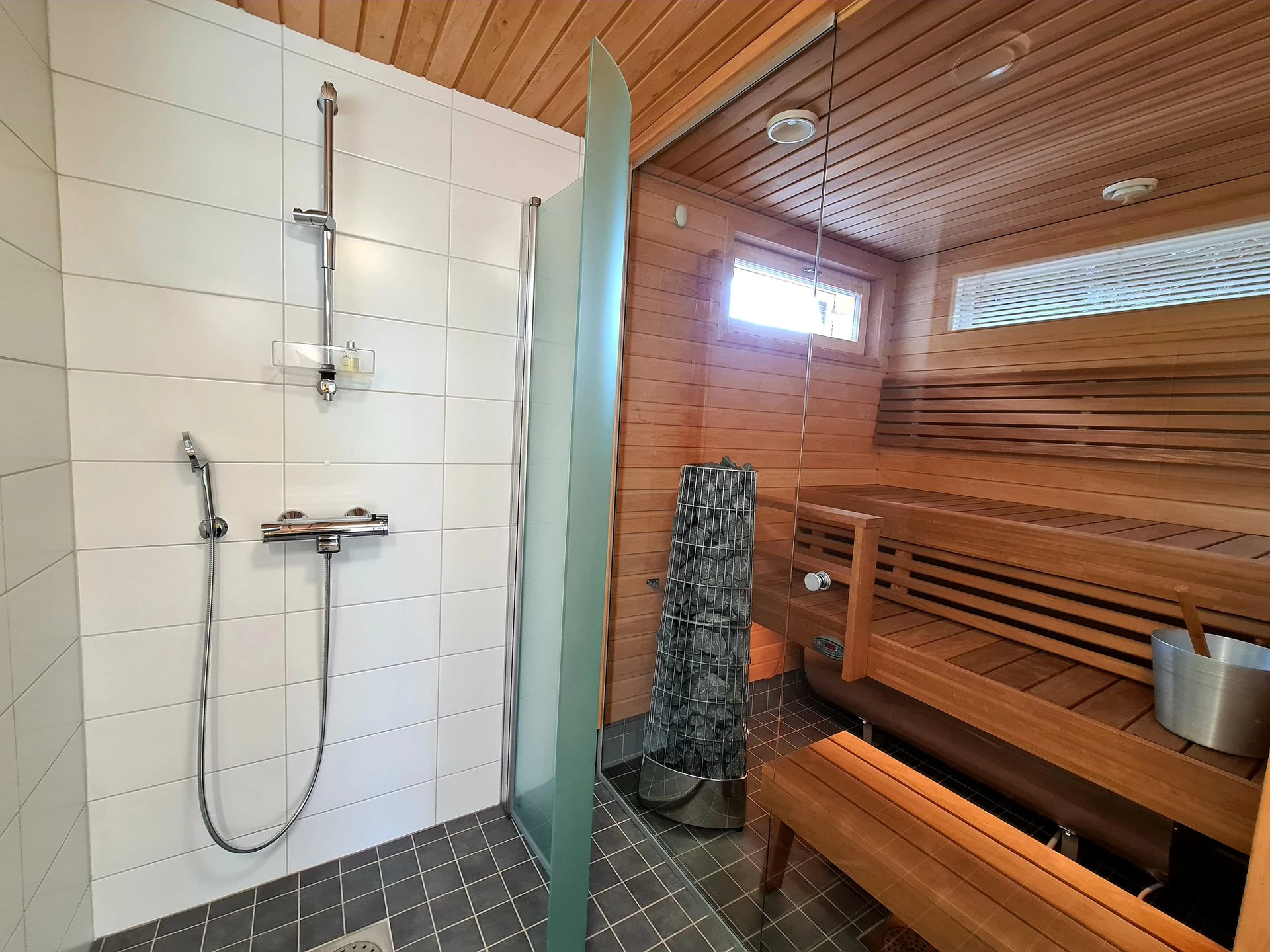 Sauna in cabin