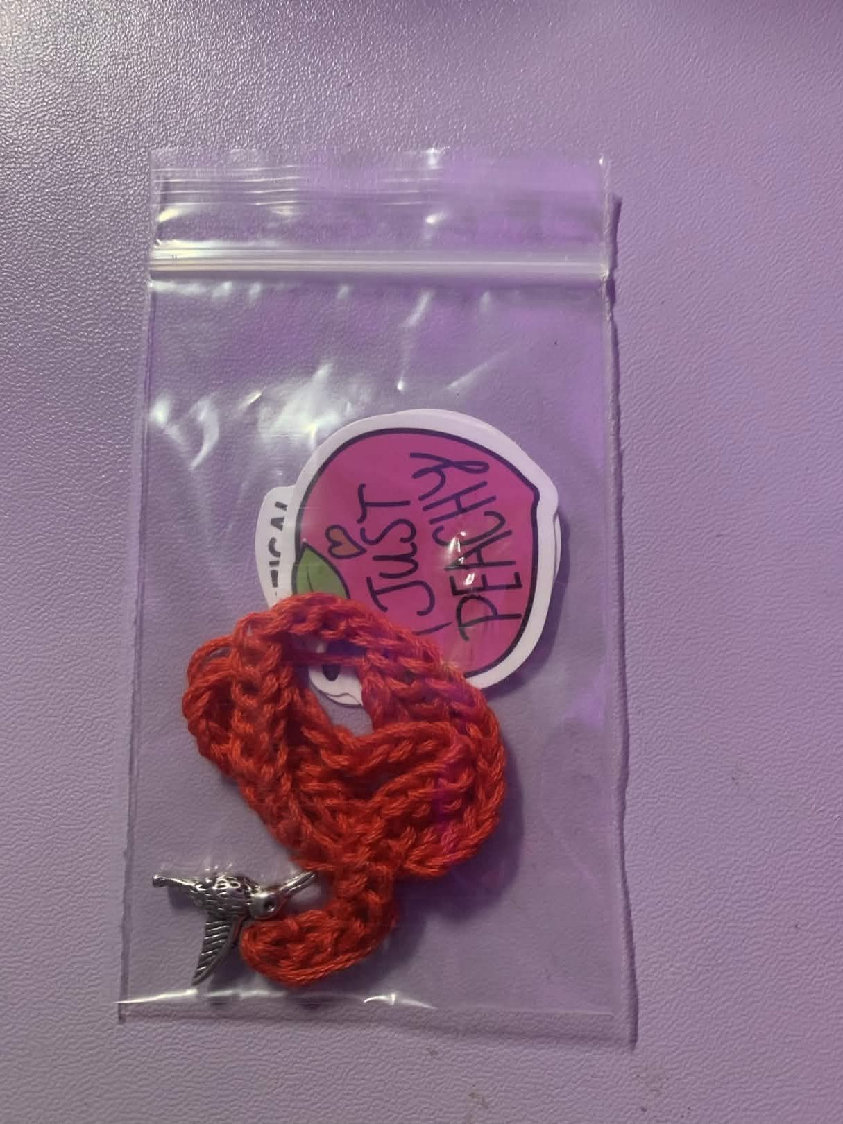 Cozy Critters Bookmark Red