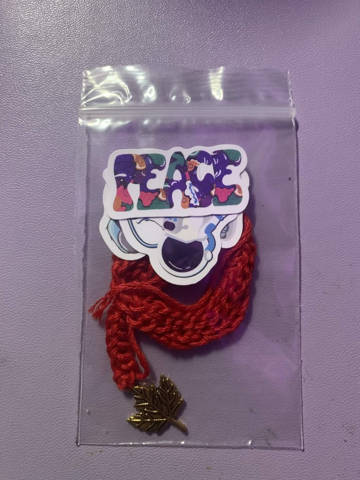 Cozy Critters Bookmark Red