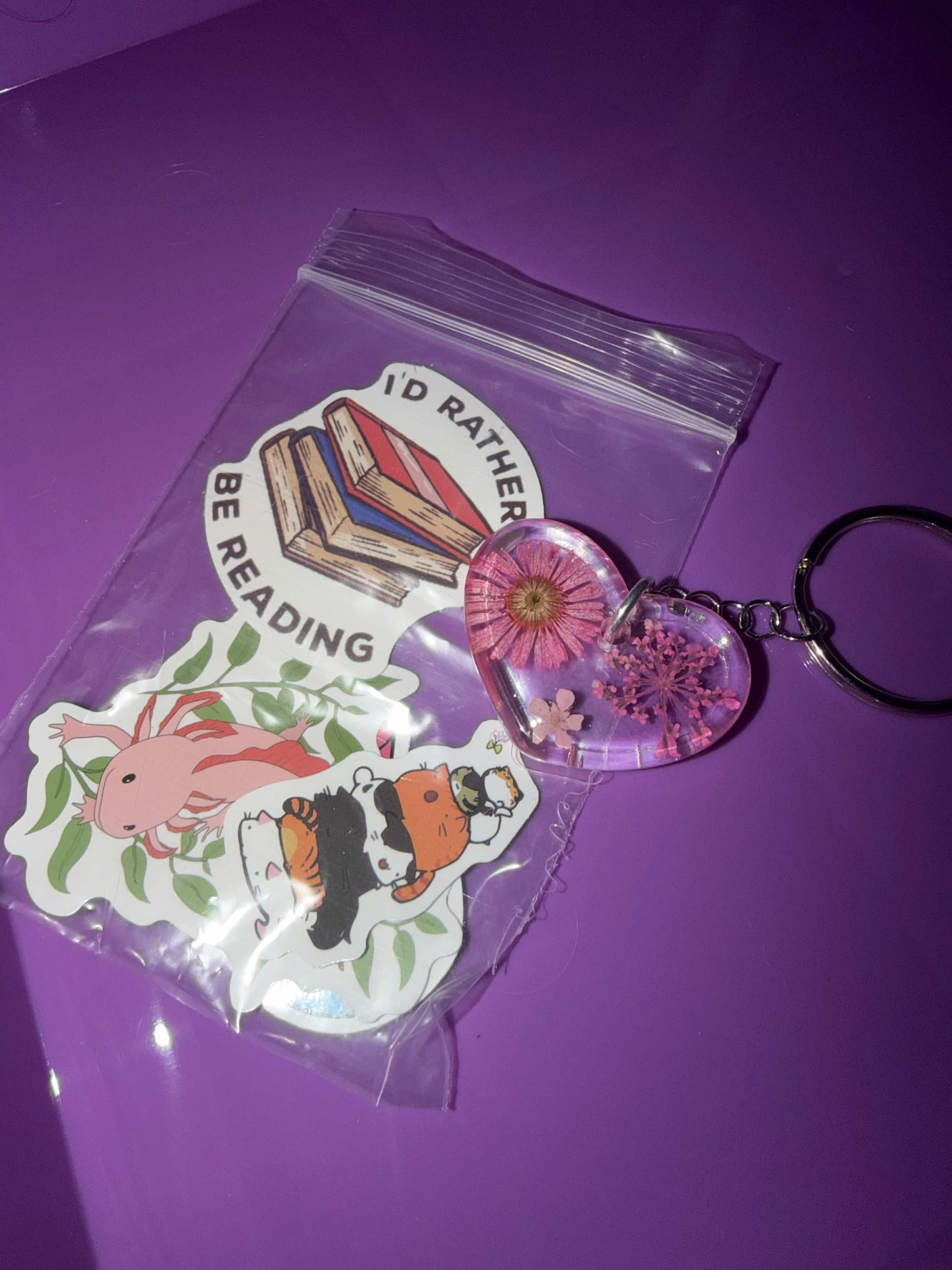 Floral keychain