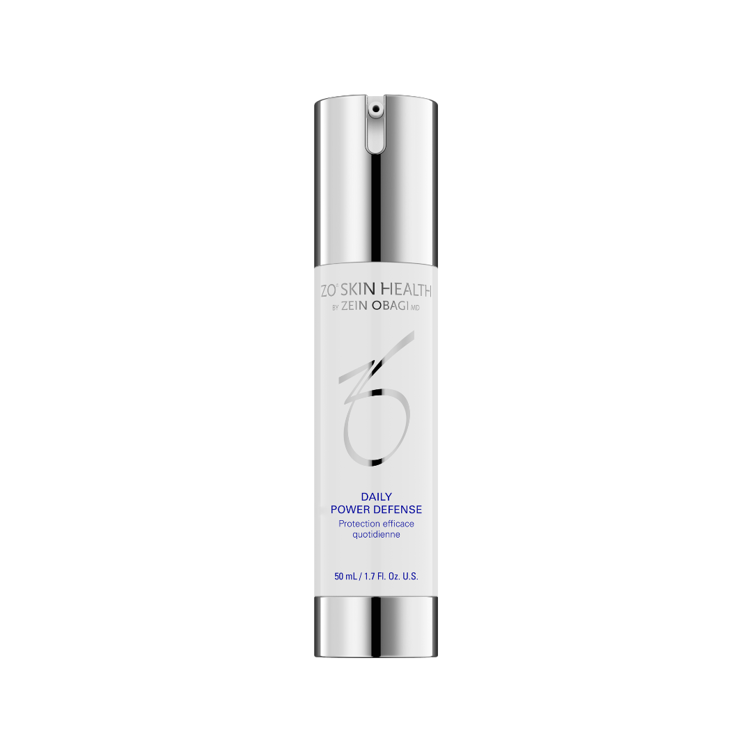 White ZO Skin Health 1% Retinol treatment bottle with silver cap.