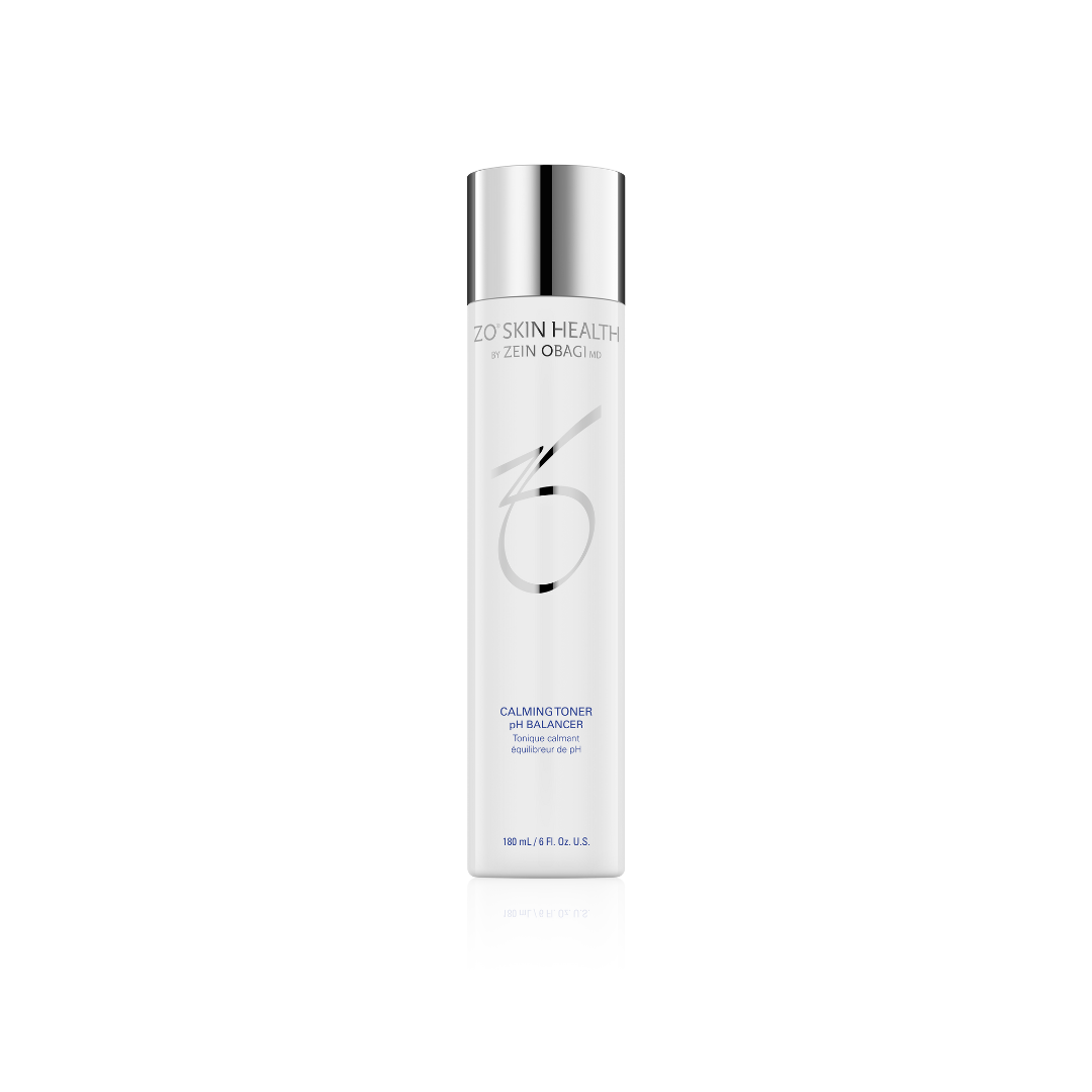 White bottle of ZO Skin Health toner.