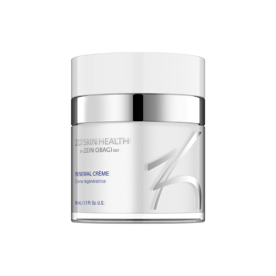 White jar of ZO Skin Health Hydrafirm, with silver accents.
