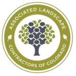 Associated Landscape Contractors of Colorado circular green logo with tree and text Associated Landscape Contractors of Colorado circular green logo with tree and text