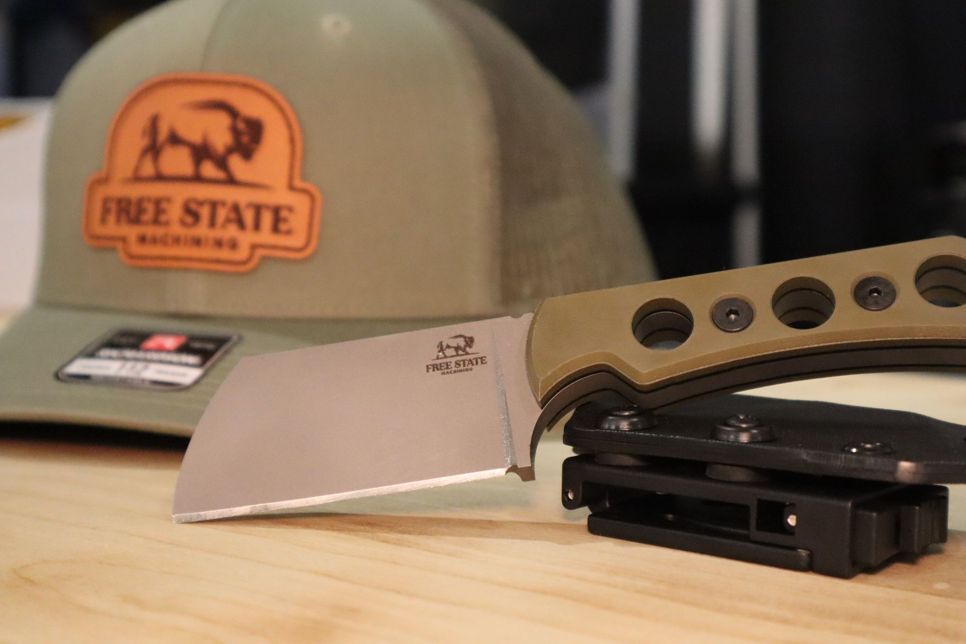 Free State Machining custom D2 steel knives made in Kansas