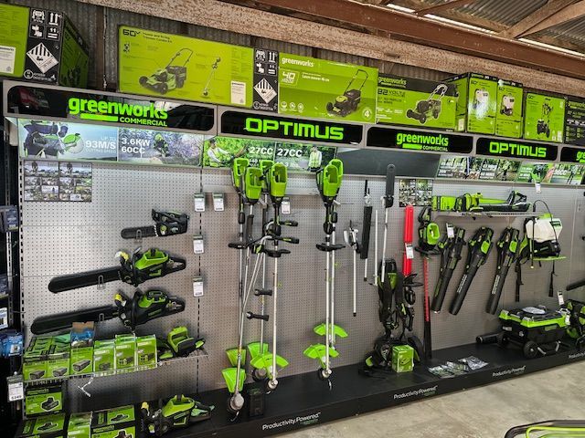 Optimus, Greenworkds Handheld Products — Mower Shop In Murwillumbah, NSW